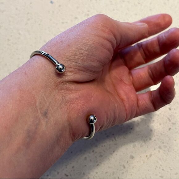 Asymmetrical Beaded Cuff Bracelet - Picture 6 of 10